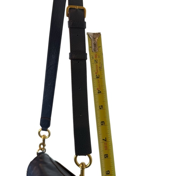 MARC JACOBS NEW YORK BLUE LEATHER SADDLE BAG – ADJUSTABLE STRAP - Picture 10 of 15